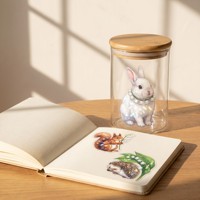 Autocollants décoratifs pour scrapbooking, personnalisés, transparents, en PET, effet holographique, sur le thème des forêts de Versailles