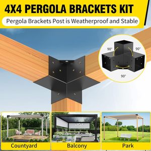 Kit <span class=keywords><strong>de</strong></span> pergola DIY Kit <span class=keywords><strong>de</strong></span> support en bois surélevé Support en acier Support <span class=keywords><strong>de</strong></span> pergola <span class=keywords><strong>de</strong></span> <span class=keywords><strong>jardin</strong></span> extérieur robuste - Product Image 5