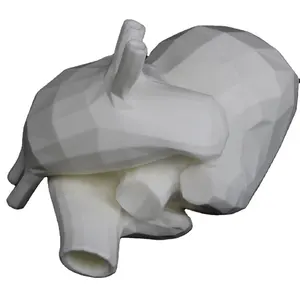 La migliore qualità prototipazione rapida modello di cuore in gomma morbida servizio di stampa 3D stampo per organo medico
