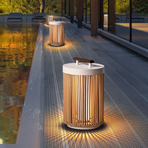 Lampe solaire de jardin moderne minimaliste pour extérieur, étanche, pour cour et terrasse - Product Image 2