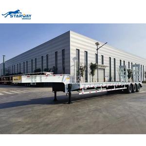 รถพ่วงกึ่งพ่วงแบบพื้นต่ำสำหรับเครื่องจักรก่อสร้าง ยี่ห้อ <span class=keywords><strong>Starway</strong></span> คุณภาพสูง แบบสามเพลา ยี่ห้อ FUWA พร้อมระบบกันสะเทือนแบบแหนบเหล็ก - Product Image 6