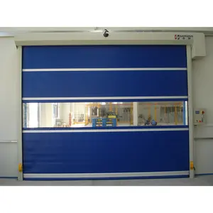 Manufacturer of PVC fast rolling shutter door in dust free workshop or food workshop