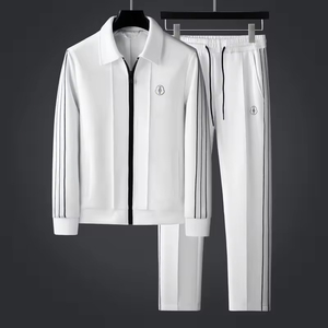 Set da Jogging sportivo Vintage da <span class=keywords><strong>uomo</strong></span> <span class=keywords><strong>Smart</strong></span> <span class=keywords><strong>Casual</strong></span> <span class=keywords><strong>abbigliamento</strong></span> Outdoor in tessuto per la stagione primaverile con motivo a stampa 3D - Product Image 3
