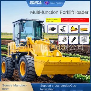 Cargador Agrícola SONCA de Cuatro Ruedas con Plataforma Baja y Brazo Extensor, Capacidad de 500-2800 kg, para Uso Doméstico y Agrícola, 5 Años de Garantía - Product Image 4