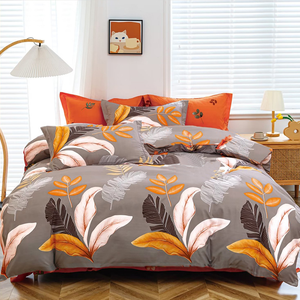 Aoyatex All-Season 3-Piece Bed <strong>Set</strong> in <strong>Reactively</strong> Dyed Floral <strong>Print</strong> - Product Image 2