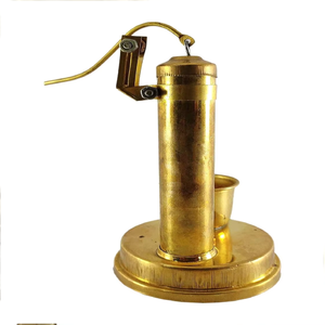 Bomba de mano de latón de estilo antiguo, pieza de exhibición pulida Vintage para decoración elegante para el hogar y la Oficina, artesanías de Metal - Product Image 6