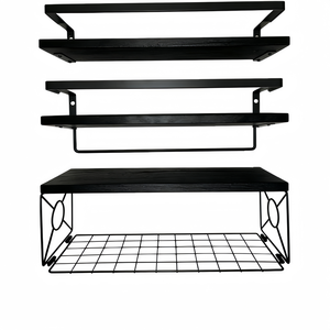 Estantes Flotantes de Madera para Pared, Decoración para Cocina, Dormitorio, Lavandería, Sala de Estar, <span class=keywords><strong>Baño</strong></span>, Almacenamiento <span class=keywords><strong>Colgante</strong></span> - Product Image 3