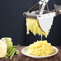 Aardappelstamper Goede Grip Aardappelrijder Rvs Professionele Stamper Keukengereedschap Fruitpers Babyvoeding Stamper
