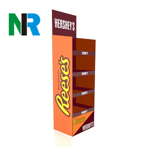 Thấp moq tùy chỉnh đồ ăn nhẹ các tông hiển thị đứng hạt bánh mì hiển thị giá kẹo thực phẩm sô cô la khoai tây sóng hiển thị các tông - Product Image 2