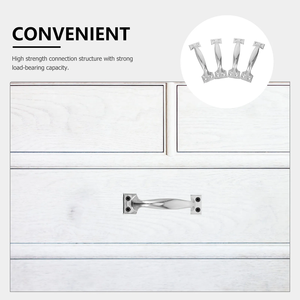 Door Pull Handles Zinc Modern Eco-Friendly Heavy Duty <b>Bow</b> Shaped Grip for Cabinet Exterior Interior Garden Front Door - Product Image 5