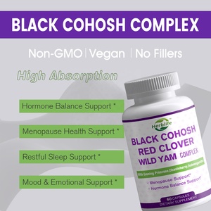 Cápsulas vendedoras calientes del cohosh del negro de los Suplementos del OEM ODM con el <span class=keywords><strong>trébol</strong></span> rojo del ñame salvaje para las mujeres - Product Image 4
