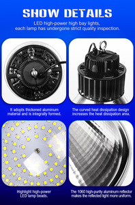 Vente en gros de lampes LED industrielles haute luminosité 60w 100w 150w 200w, étanches IP65, pour entrepôts, garantie 5 ans, FL-GK - Product Image 3