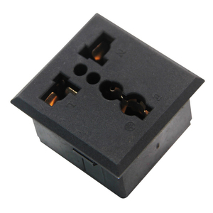 10A 250V AC 3 Pins Retractable Power AC Sockets Electrical AC Power Socket <b>With</b> <b>Switch</b> Hole - Product Image 1