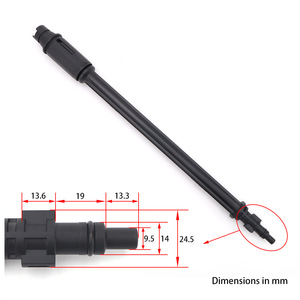 Pistola de Agua de Alta Presión Mingou K-GH004, Conjunto de Manguera Manual para Lavado de Autos, Plástico de Ingeniería, Negro - Product Image 3