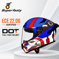 Casque de moto intégral de style vintage, homologué DOT, certifié ECE, léger, pour les trajets quotidiens, casque de moto rétro 821