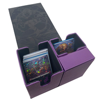 Boîte de pont en cuir PU, personnalisée, pour jeux de société, cartes à rabat pour jeux MTG, offre spéciale