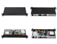 Châssis de serveur Toploong Rack 1U250L en alliage d'aluminium, compatible avec les processeurs Intel Core I3/i5/i7 de 8e/9e génération, en stock