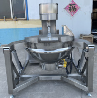 Marmite de cuisson électrique inclinable à double enveloppe avec agitation automatique, pour la caramélisation du sucre et le contrôle automatique de la température