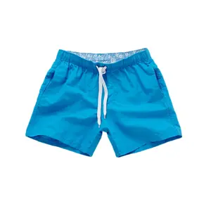 定制标志18色纯色素色男士泳裤快干户外沙滩短裤板男士短裤泳衣