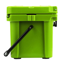 Glacière isotherme rotomoulée en PE moderne 15L 15QT avec logo personnalisé, impression de dessin animé, compatible panneau solaire, réutilisable pour la conservation de la nourriture et de la glace pendant 5 jours