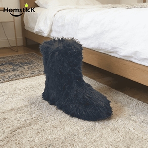 Pantuflas de <span class=keywords><strong>Mujer</strong></span> con Peluche Sintético |   Plantilla de Espuma Viscoelástica |   Antideslizante |   Invierno en Interiores |   Venta al por Mayor de 1000 Pares |   Fábrica OEM - Product Image 1