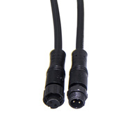 Fil de lumière LED extérieur connecteur 2 3 4 5 broches surmoulage M10 fil à fil mâle femelle faisceau de câbles connecteurs et câbles IP67