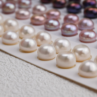 Perles d'eau douce de 10-11 mm, qualité AAAA, rondes, colorées, violettes, roses, blanches, parfaites, perles nues, paire pour la fabrication de bijoux, vente en gros