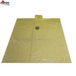 Yokoo Imperméable jetable individuel en PE 0,02 mm léger et portable pour la randonnée et les voyages, taille universelle - Product Image 4