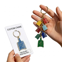 Pendentifs de sac, cadeaux, porte-clés en métal personnalisés avec LOGO, créez votre propre design, ensembles de porte-clés en métal pour décorations de sacs, porte-clés