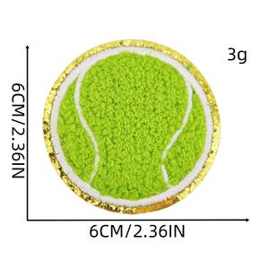질리안 팩토리 직접 자수 패치 하트 모양 셔닐 자동차 로고 3D 3D 스팽글 장식 캔버스 하트 패치 - Product Image 4