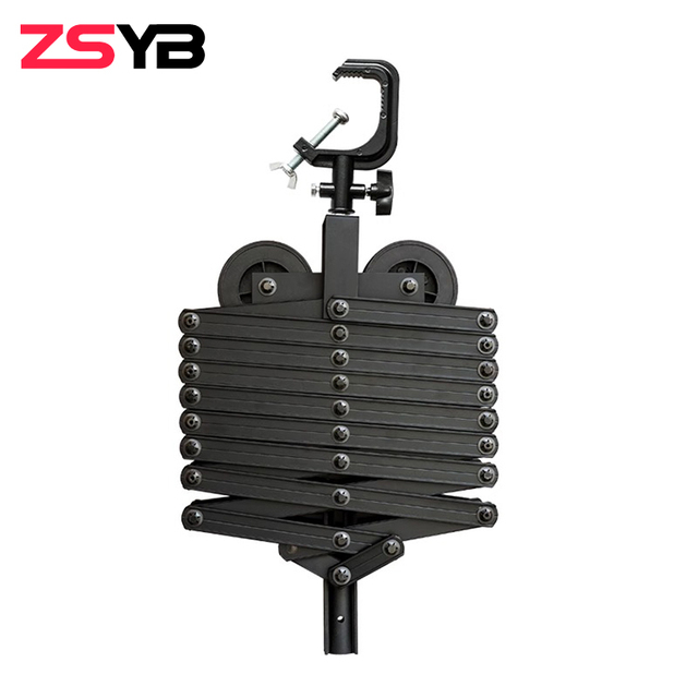 ZSYB Adjustable Telescopic Arm Bracket with 40-215 cm Aluminum Alloy Rail, Suitable for Photographic Lights.