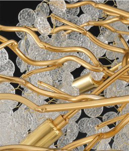 Morden Bắc Âu ăn phòng khách Đèn Chùm Pha Lê khách sạn sang trọng chi nhánh sáng tạo ánh sáng Trần vàng dẫn ánh sáng mặt dây chuyền - Product Image 6