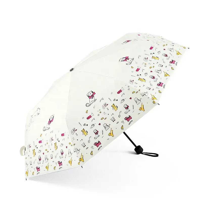 3fold manual open umbrella sun umbrella with uv protection full color printing