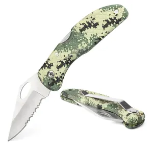PK-1149 छलावरण बीसा गर्म बिक्री मिनी कैंपिंग चाकू कस्टम लोगो जेब फोल्डिंग उपहार चाकू