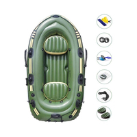 Bateau de pêche gonflable pour 4 personnes, en PVC, avec pompe à main, prix d'usine, offre spéciale,