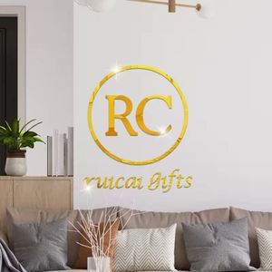 Round <b>Mirror</b> 70cm 60cm 50cm 40cm Size <b>Wall</b> Sticker Creative DIY Letter Logo <b>Wall</b> Sticker Home Decoration - Product Image 4