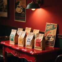 Individuell Bedruckter Standbeutel Geruchsdichter Kunststoff-Kaffee-Tee-Beutel mit Aufdruck