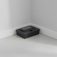 Boîte à appâts pour souris MAX-A, résistante aux manipulations, stable aux UV, en plastique noir, station anti-rongeurs, pièges solides pour le contrôle des rongeurs