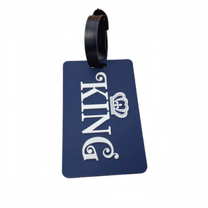 Etiqueta de PVC suave para equipaje de viaje, con relieve 2D, bajo MOQ, lista para enviar, regalos promocionales para mochilas - Product Image 1