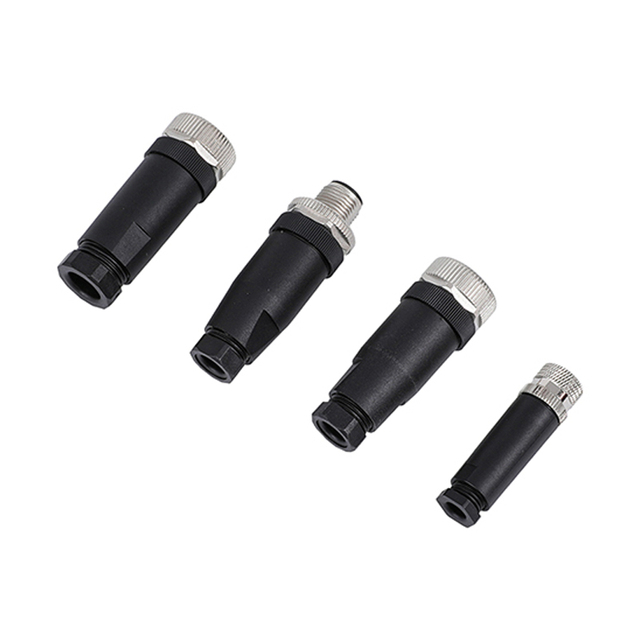 Industrial M5 M8 M9 M12 M16 M23 Waterproof Male Female Plug 3 4 5 6 8 12 Pin Cable Wire Circular Waterproof M12 Connector