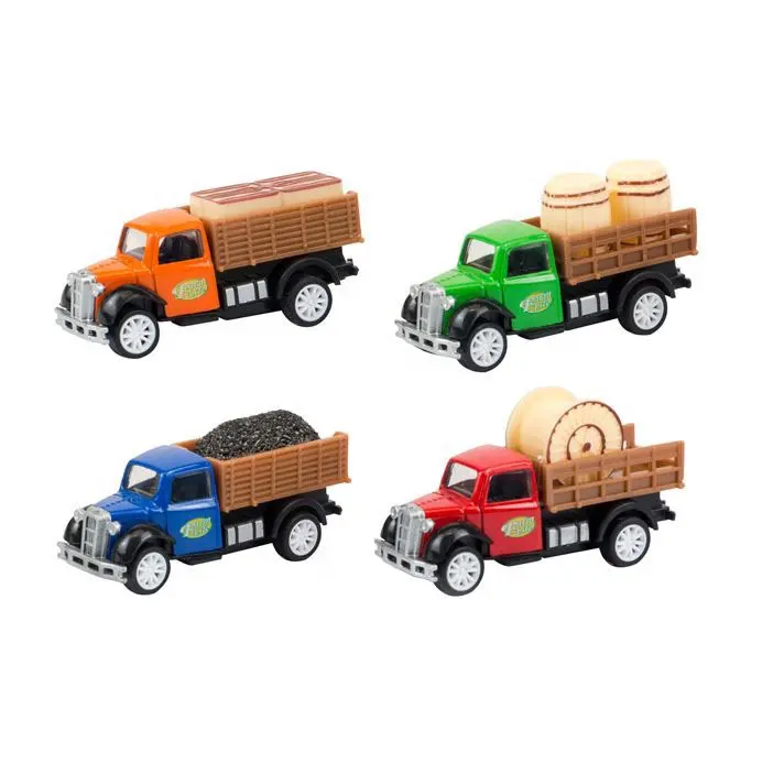 Cheap price diecast metal car toys farm truck model pull back car toy for sale