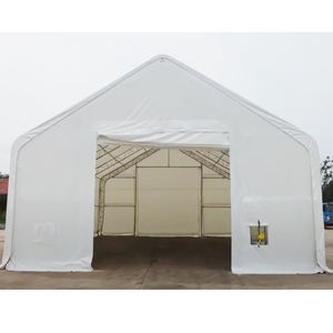 Abri de stockage de voiture extérieur en treillis simple, imperméable en PVC, avec structure en acier, pour garage et parking - Vente en gros - Product Image 1