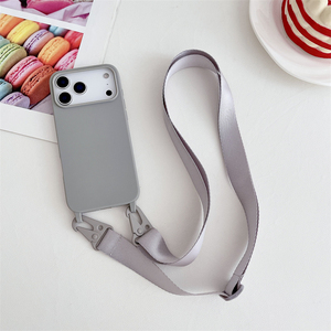 <span class=keywords><strong>Collier</strong></span> en silicone à bandoulière pour <span class=keywords><strong>iPhone</strong></span> 17 17Air 16 15 14 <span class=keywords><strong>13</strong></span> <span class=keywords><strong>Pro</strong></span> <span class=keywords><strong>Max</strong></span> Plus étui en silicone avec bandoulière - Product Image 4