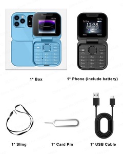 Téléphone portable pliable 1,77 pouces double SIM I16 Pro Lady Cover avec MP3, fonction voix magique, lampe torche, numérotation rapide, téléphone à clapet pour seniors - Product Image 3