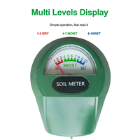 Humidimètre de sol multi-niveaux Wanbang ST-04, plage de 10%-90% HR, alimentation photosensible, ABS+acier inoxydable pour l'agriculture