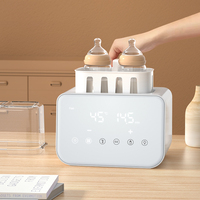 Calentador de Biberones Automático Multifuncional para PC, Modo Inteligente, Libre de BPA, Control Digital, Capacidad para 2 Biberones, Desinfección, Descongelación