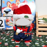 Prix de gros Costume de Noël Jouet en tissu décoratif fait à la main Ensemble coloré Tenue de Noël pour Labubu