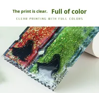 Supports de briques en acrylique liquide effet sable, motif billets de cinéma, simples et mignons, thème étoiles et anime, articles de collection DIY, ornements, figurines sur mesure, faits à la main