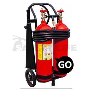 ถังดับเพลิงคาร์บอนไดออกไซด์แบบมีล้อ ขนาด 25 กก. 50 กก. 100 กก. - Product Image 3