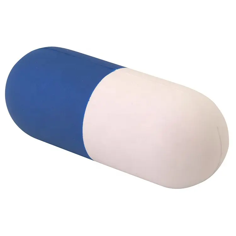 Hot sale customized pu stress ball antistress pu stress toy pill shapes